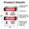 Signmission 18 in H x 12 in W, Vinyl Decal, Rectangle, Confined Space Enter Tank Permit Bilingual OS-2PACK-DS-D-1218-VS-1085 - alternate 2